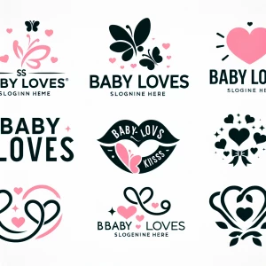 Different shaped logos for (Baby loves) logo
Use butterflies and...