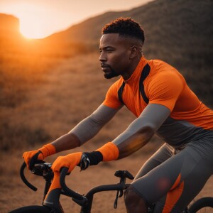 Create me an image of an African-American male fitness instructo...