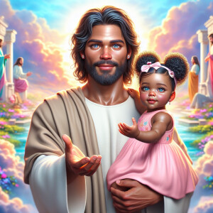 Create a 3D realistic artwork featuring the phrase 'Jesus Saves'...