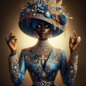 Create an illustration that embodies spirituality and a deep con...