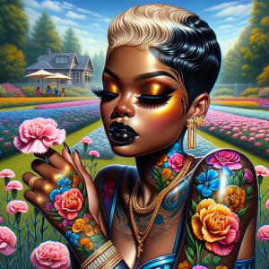 Prompt:
Full image view ultra realistic psychedelic airbrush gl...