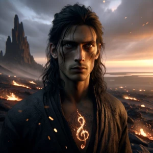 Ultra-realistic, cinematic portrait of Jaelor, a lean, weathered...