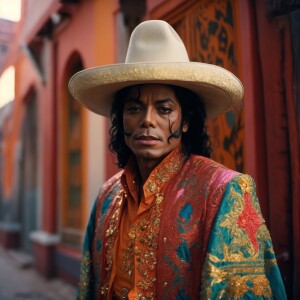 Micheal Jackson in Mexican Clothes