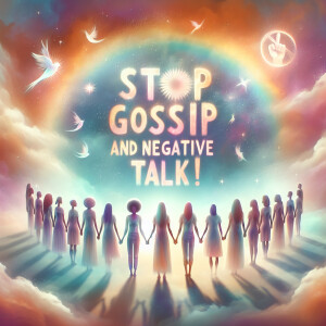 “Stop the gossip and negative talk!”

circle of people standing...