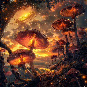 Create a stunning and captivating digital artwork featuring a ma...