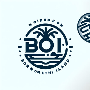 BOI circular badge. It means “born on the island”