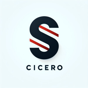 # Cicero Bold Paragraph Logo Concept

Red must cross the C like...
