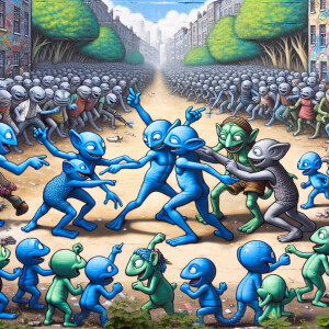 The Smurfs find themselves in a conflict resembling the rivalry...