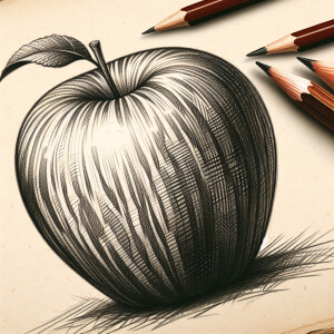 Apple hand drawn