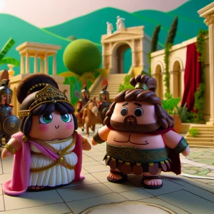 Pinypon mitología de Dido y Eneas