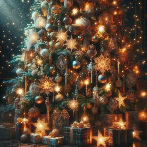 Magical christmas tree stunning