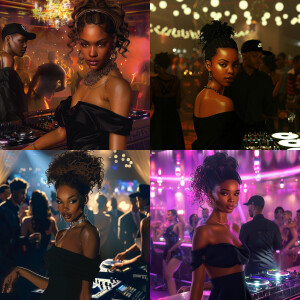 3-D image of a young beautiful African-American female she has a...