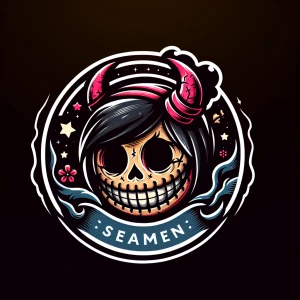 Create a logo for a  brand named "Team Half Dead " that features...