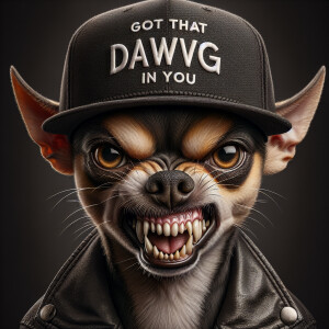 A close-up, ultra-detailed 8K HDR image of an intimidating chihu...