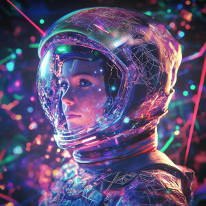 /imagine prompt: A multidimensional fractal rift appears before...