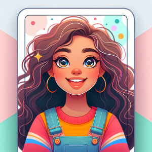 An animated portrait of my daughter that’s picture is on my lock...