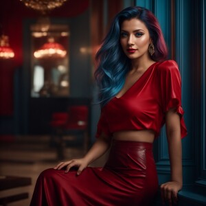 Create an 8K resolution, 3D photorealistic image of a confident...