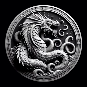 Design a high-contrast grayscale 3d bas relief of the kraken, Th...