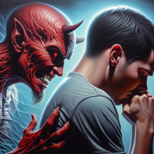 The devil saw me with my head down an thought he won until i sai...