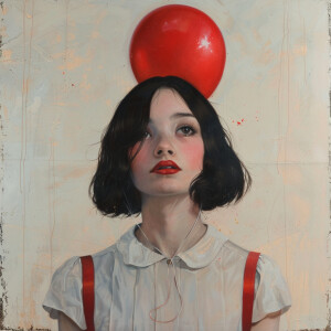 Girl
With baloon