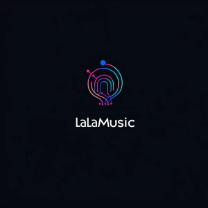 Create a logo for "LaLaMusic" an AI music creation service, that...