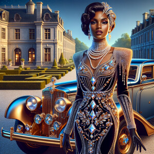 Create a vibrant, 3-D realistic illustration of an light skin, H...