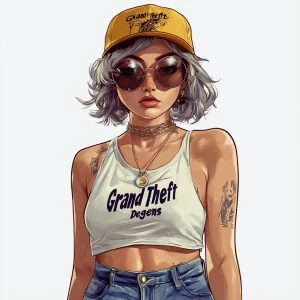 young, rebellious gta-style character. The character should have...