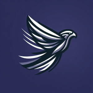 Design a logo for a company named "Falcons" that features a styl...