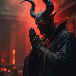 Even Demons need a prayer,  ultra-detailed, ultra-realistic, 8k...