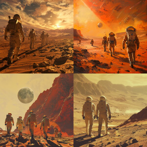 People on the mars