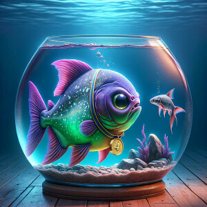 Realistic
Ocean
Cute Purple neon green piranha with no teeth....