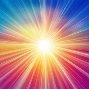 Create an Instagram profile picture featuring a brightly shining...