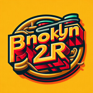 Realistic Custom logo for text «Brooklyn 2r»