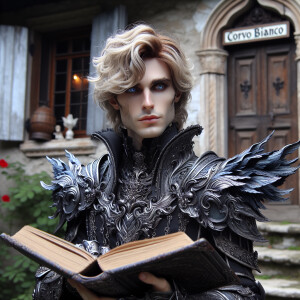 Caranthir-Ar-Fieniel from the Witcher. Black eldritch armor. Pal...