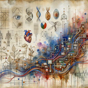 The golden ratio, Minimalist art Circuit, boards, circuitry, diagrams Cellular structures, DNA, circuit boards, colorful wires,  asian and Egyptian  graffiti, lie detector graphs, cardio printout, branches Bones painterly background rust