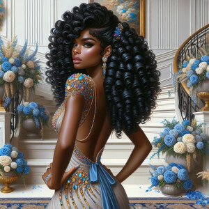 hyper realistic air brushed oil painting art image of a beautifu...