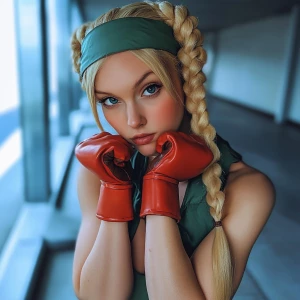Stepping into character as Cammy from Street Fighter—ready for a...