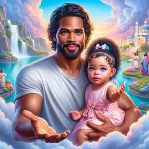Create a 3D realistic artwork featuring the phrase 'Jesus Saves'...