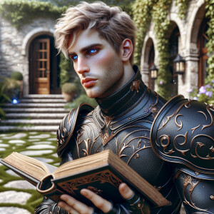 Caranthir-Ar-Fieniel from the Witcher series in black eldritch a...