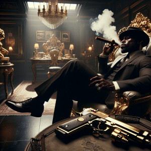 inspired by Scarface the world is mines, with a African American...