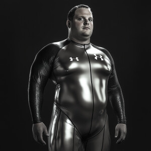 Create a hyper-realistic photograph body  image scan of Brian Bu...