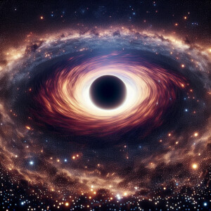 A black hole encompassing the entirety of the observable univers...