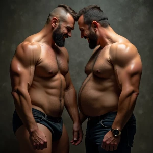 Carloss y Ramón tienen un cuerpo velludo y musculoso y ese miemb...