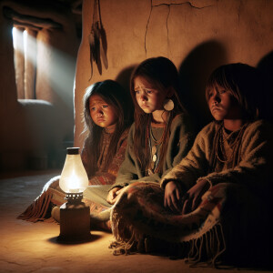 American Indian children missing their struggling Mother