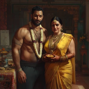 (HyperRealism art),a man (muscular beefy ,sweaty criminal)celebr...