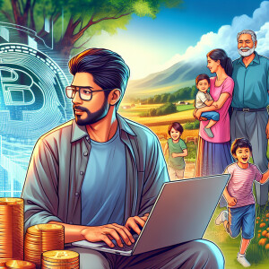 A man who is financially free through investing in crypto. He is...