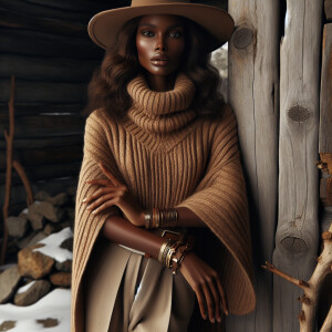 In Picasso art style a full body image view of a fashionable Afr...