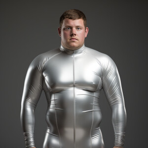 Create a hyper-realistic image of Curtis Kowe, a 27-year-old ove...