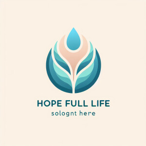 Design a minimalist logo for a wellness brand named "Hope Full L...