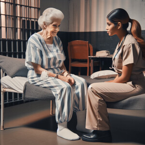 Women In Diapers in prison cell
